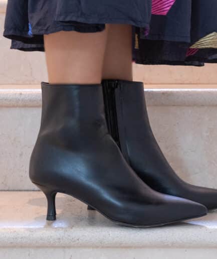 stivaletti neri tacco 5