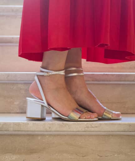 sandali multicolor bassi